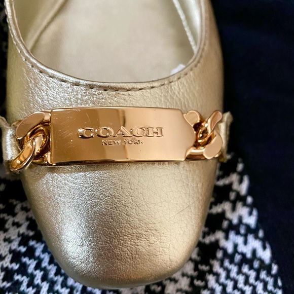 Coach Bianca Flats, Gold - Picture 5 of 7